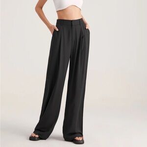Commense Oversized High Waisted Pleat Front Trousers NWT